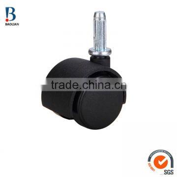 ISO certificated china 1.5" removable double plastic small caster wheels for cleaner