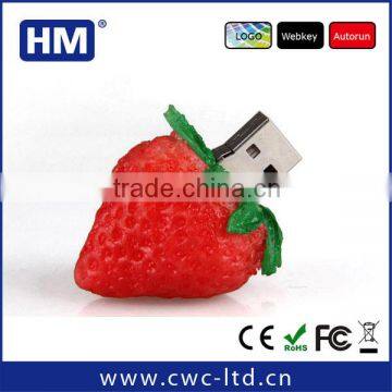 bulk cheap lovely strawberry shapeusb pen drive wholesale