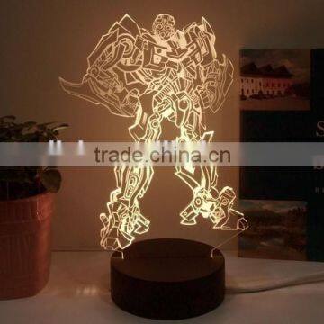 Transformers Bumlebee 3D Led Night Lamp with Aluminum Base