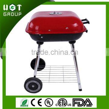 Attractive portable balcony bbq grill with wheel