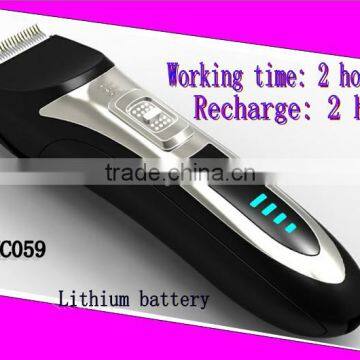 LCD display li -po battery AC MOTOR fast charge hair clipper