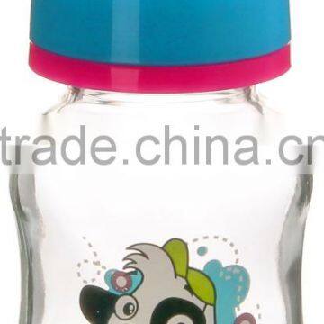 Food Grade BPA Free Ordinary Glass Baby Feeding Bottle