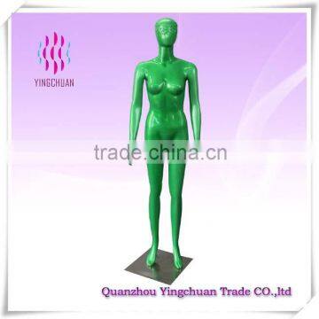 Fashion woman green color display factory mannequin