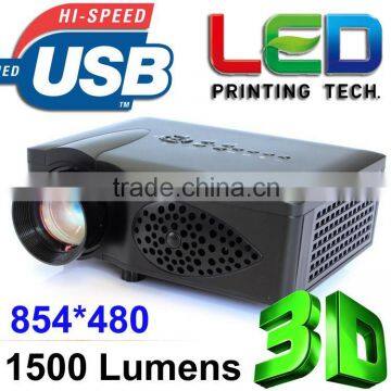 Multimedia projector 1920*1080 led projectors HD LED Mini Video Projectors LED TV projector HDMI TV 1080P 1500 Lumens proyector