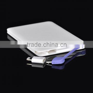 (High Performance) Credit Card Sized Power Bank Wallet Power Bank 2500mah Portable power bank