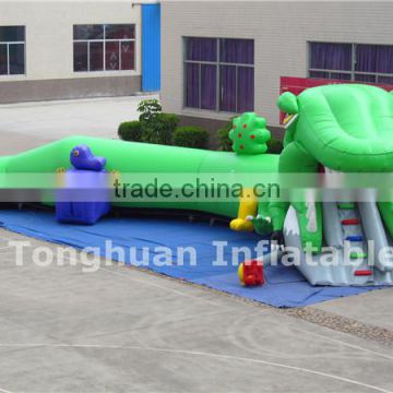 inflatable running tunnel/ Kids funny inflatable obstacle course