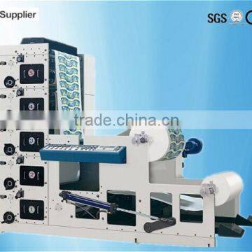 Paper Roll 5 Colors High Speed Flexo Printing Machine