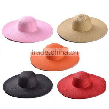 2014 Hot Sale Wholesale Promotional Cheap Manufacture Fashion China Braid Plain Straw Hat