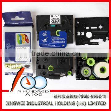 Label Tape Compatible Brother P-touch Printer Black on Clear TZ-121 TZ-131 TZ-141 photo-2