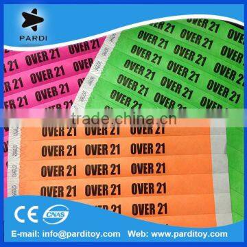 Disposable waterproof TYVEK paper wristband printing                        
                                                Quality Choice