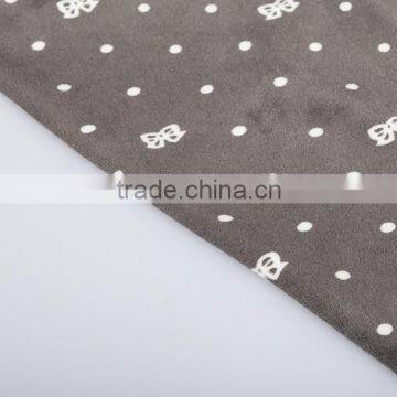 Weft Knitting Polyester Spandex Velvet Print Fabric Velour Spandex Home Textile Fabric Four Way Stretch Underwear Fabrc photo-3