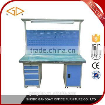 Ningbo Gangdao CE ISO IEC heavy duty drawer workbench with panel garage