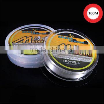 Transparent high strength 8lb invisible fishing line with lower price