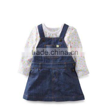 Girls denim skirt newborn baby clothing summer