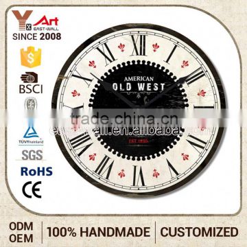 2016 Hottest Custom Made Vintage Mdf Wall Clock Image