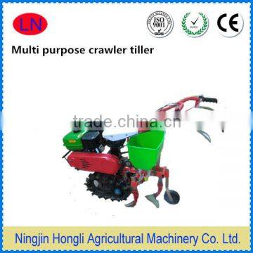 multi purpose crawler power tiller with kinds of implements