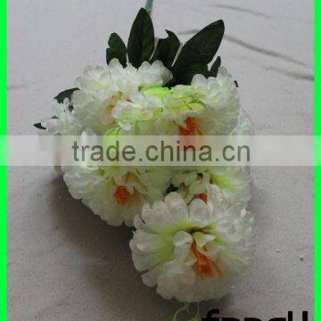 Latest Style 9 Heads Artificial Flower Plastic Flower Bouquet