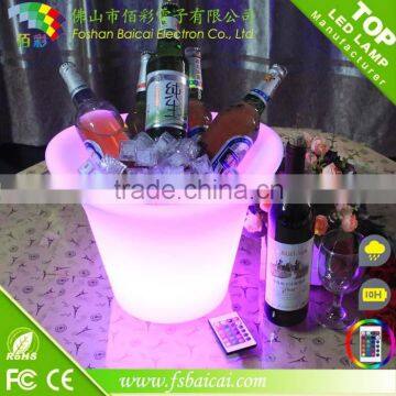 Hot sales LED Ice Bucket, Led Wine Cooler,shinning cooler