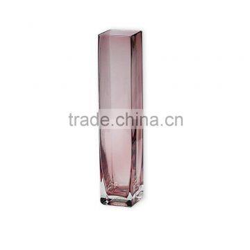 10''x2'' Square Glass Single Flower / Rose Bud Vase