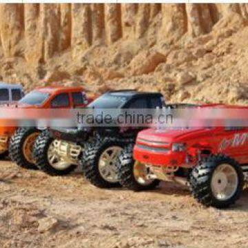 Firelap big size 1/5th scale 4WD 2.4G gas truck car hobby model with high quality silver metal shock absobers