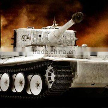 German Tiger I Mid Production/Winter Airsoft/ IR RC 1/24 Battle Tank