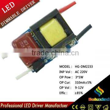 HG-DM2233 LED DIMMER driver lamps driver 3*1W