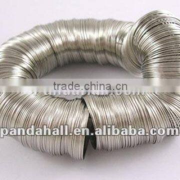 Steel Memory Wire for Bracelets, Stringing Materials(MW2.8cm)