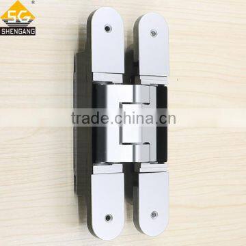 zinc alloy 180 degree 3d adjustable concealed hinge for heavy duty doors