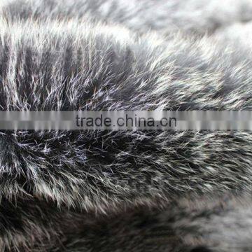 Natural Color Silver Fox Trimming / Silver Fox For Collar / Fox Fur Trim photo-4