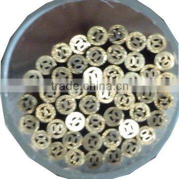 Multi Hole EDM Brss Electrode Tube & EDM Brass Pipe 1.8mm x 400mm