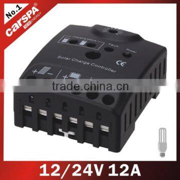 PWM best price Solar Charge Controller with dc load 12/24V 12A