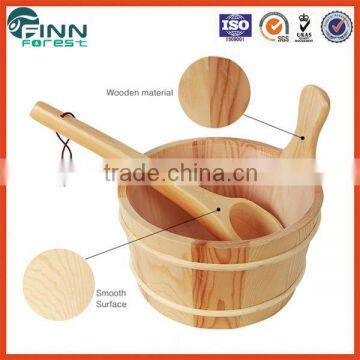 2014 HOT SALES Wooden sauna bucket cedar barrel sauna