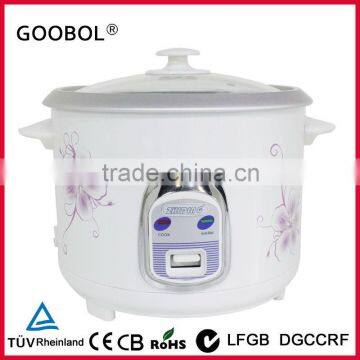 1.0L Straight Body rice cooker glass lid electric rice cooker