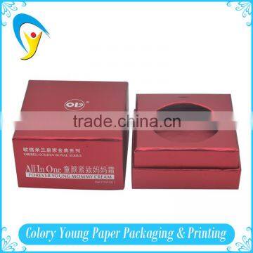 Custom printed gold metallic wrapping tissue cosmetic paper box