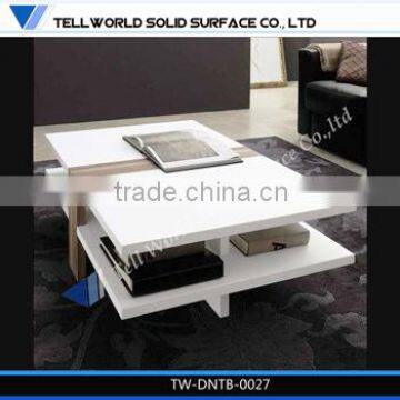 2014 modern fashionable design artificial stone dining table for sale