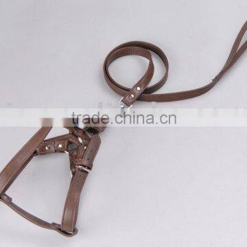 PU soft dog leash and harness