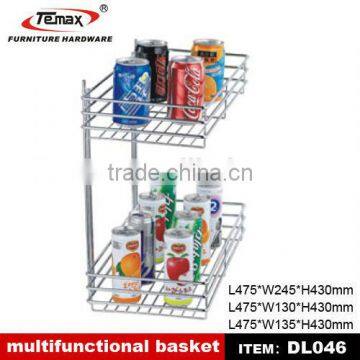 DL046 Furniture kitchen cabinet metal wire basket