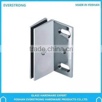 Everstrong brass shower door wall to glass clip with decoration cover