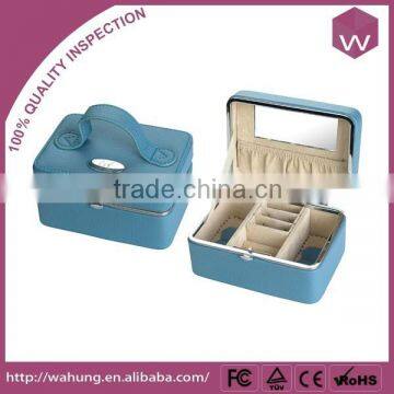 Elegant Blue Set Jewellery Packaging Boxes & Printed Packaging Jewellery Boxes With Compartments and Handles Wholesale