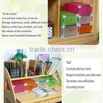 Decorative plastic tabletop PP storage box Drawer