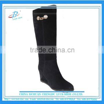 Wedge heel long boots hot sale long boots good quality women boots