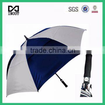 30 inch xiamen factory auto golf fiberglass umbrella