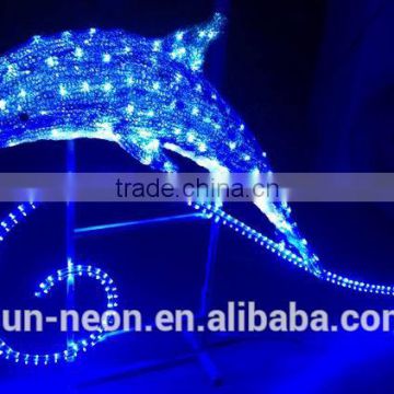 Dolphin Shaped Christmas Motif Led Lights/ Dolphin Led Rope Light