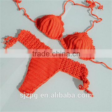 Hot sexy ladies crochet bikini swimsuit crochet hand swimwear bikini swimwear 2016