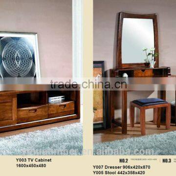 Newest design untique furniture wooden tv stand and tv cabinet made of solid wood