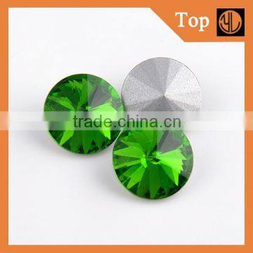 Shinning glass round satellite rhinestones for decoration