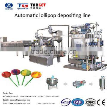 Factory Price Automatic Lollipop depositing line with automatic stick system and PLC control