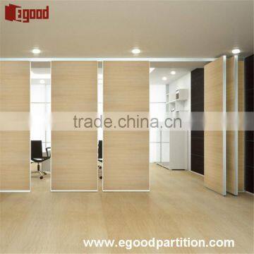 Ultrahigh operable doors single suspension divider foldable partition center stacking