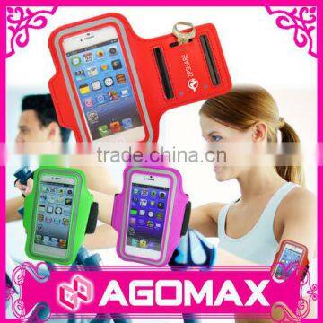 Custom OEM telecom gift trendy teflective sport for iphone 5 armband
