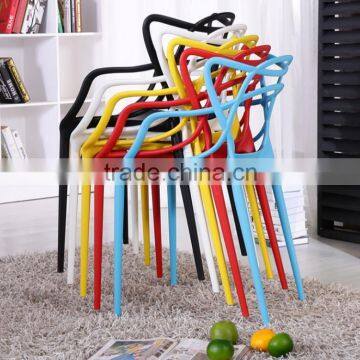 good quality colored stackable plastic chair for sale